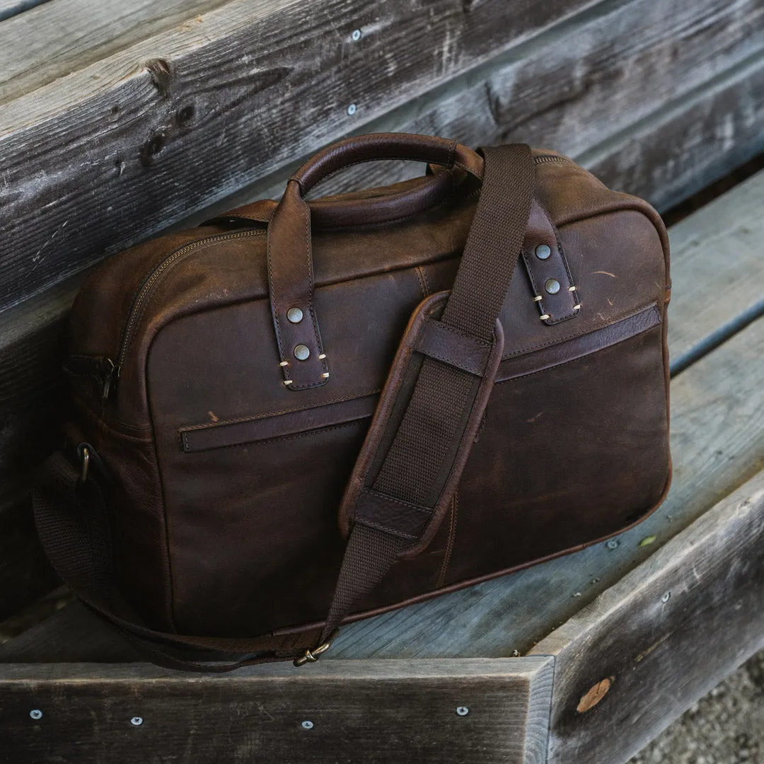 Walker Leather Pilot Bag | Vintage Oak