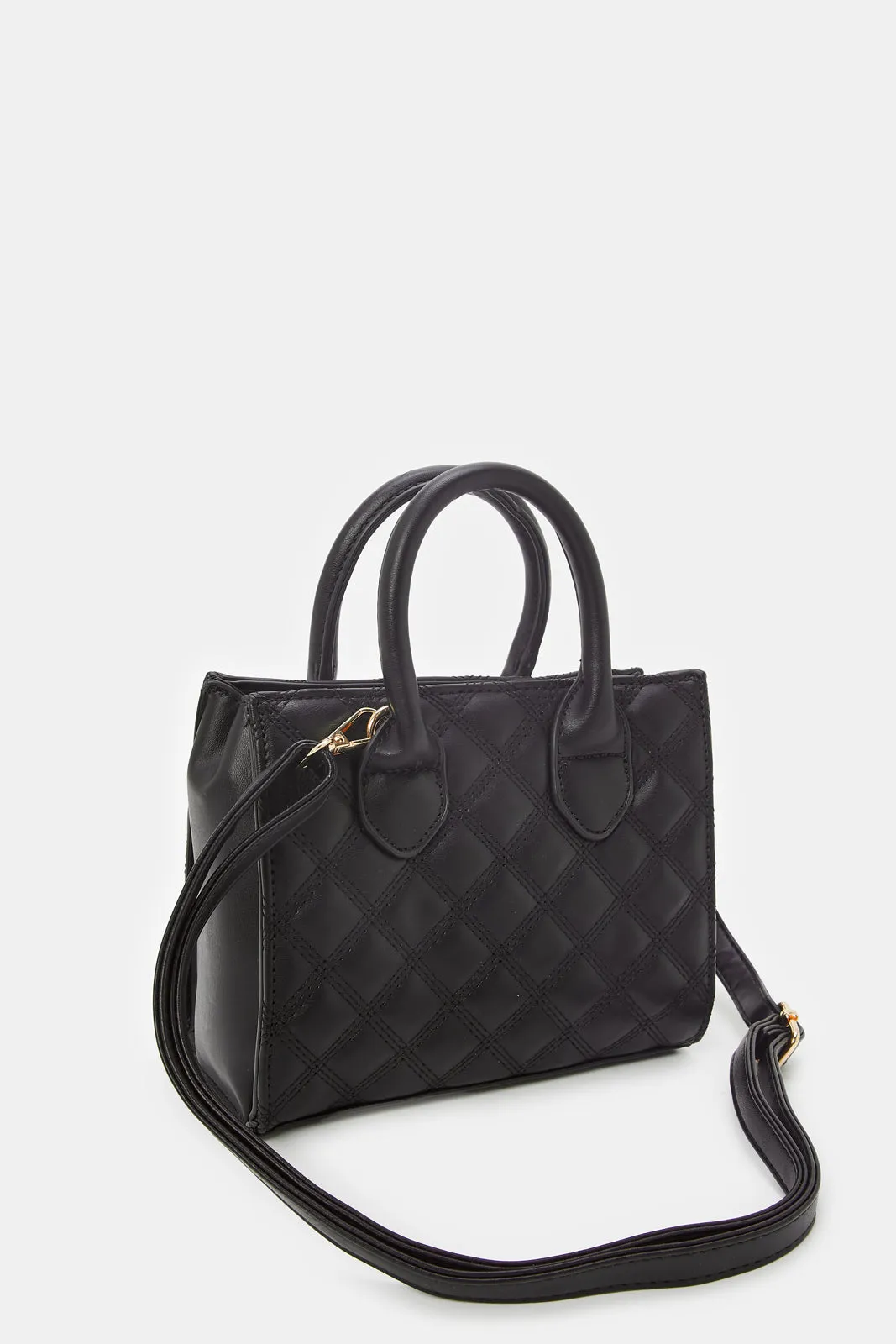 Women Black Quilted  Bag