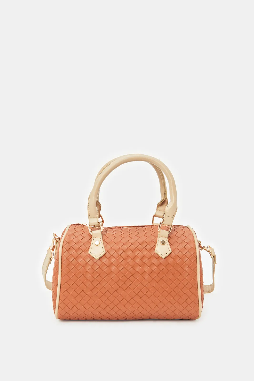 Women Tan Embossed Bolin Bag