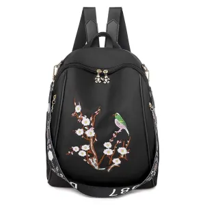 Women's Embroidery Large Capacity Travel Bag