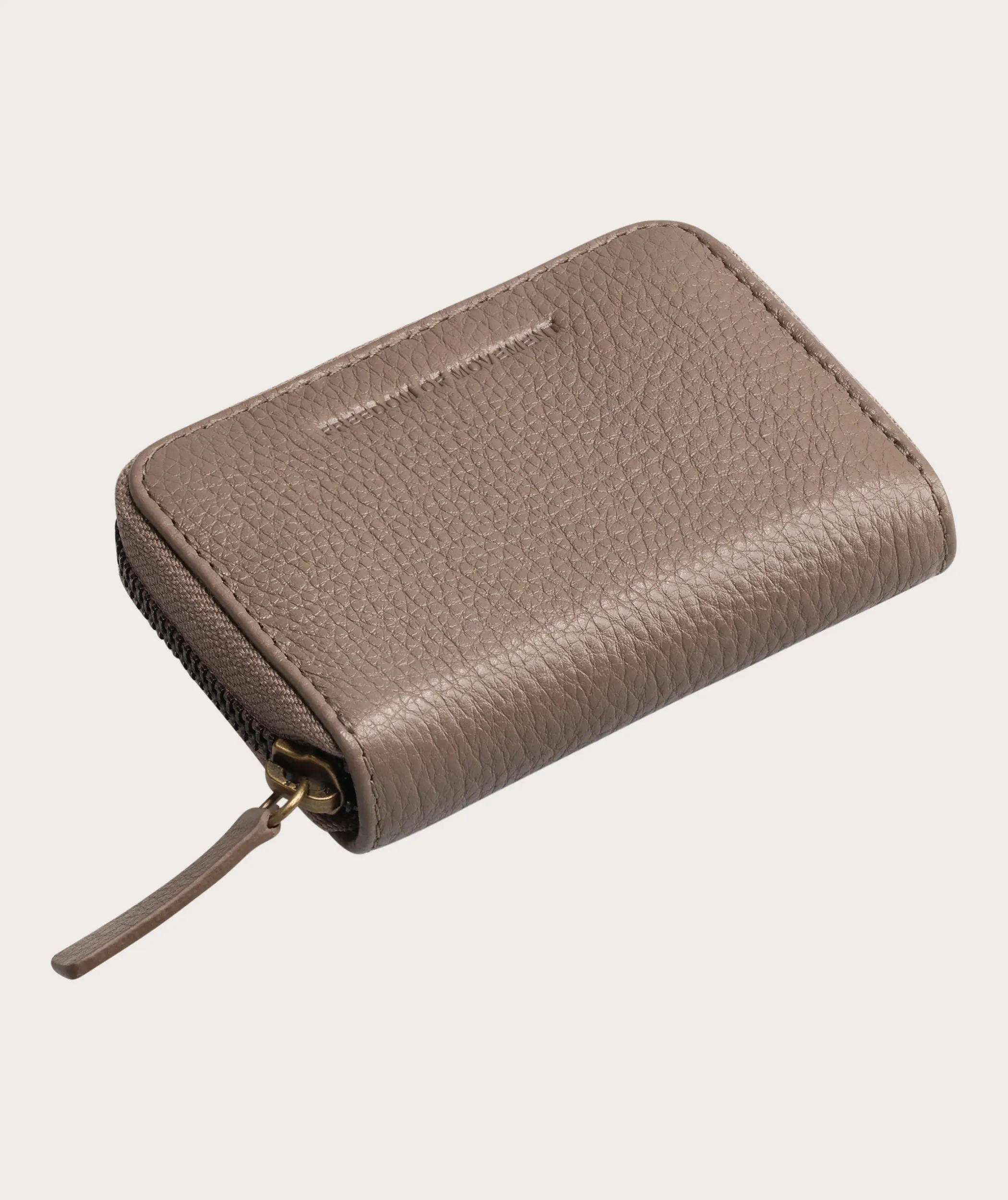 Zip-Around Card Holder - Taupe